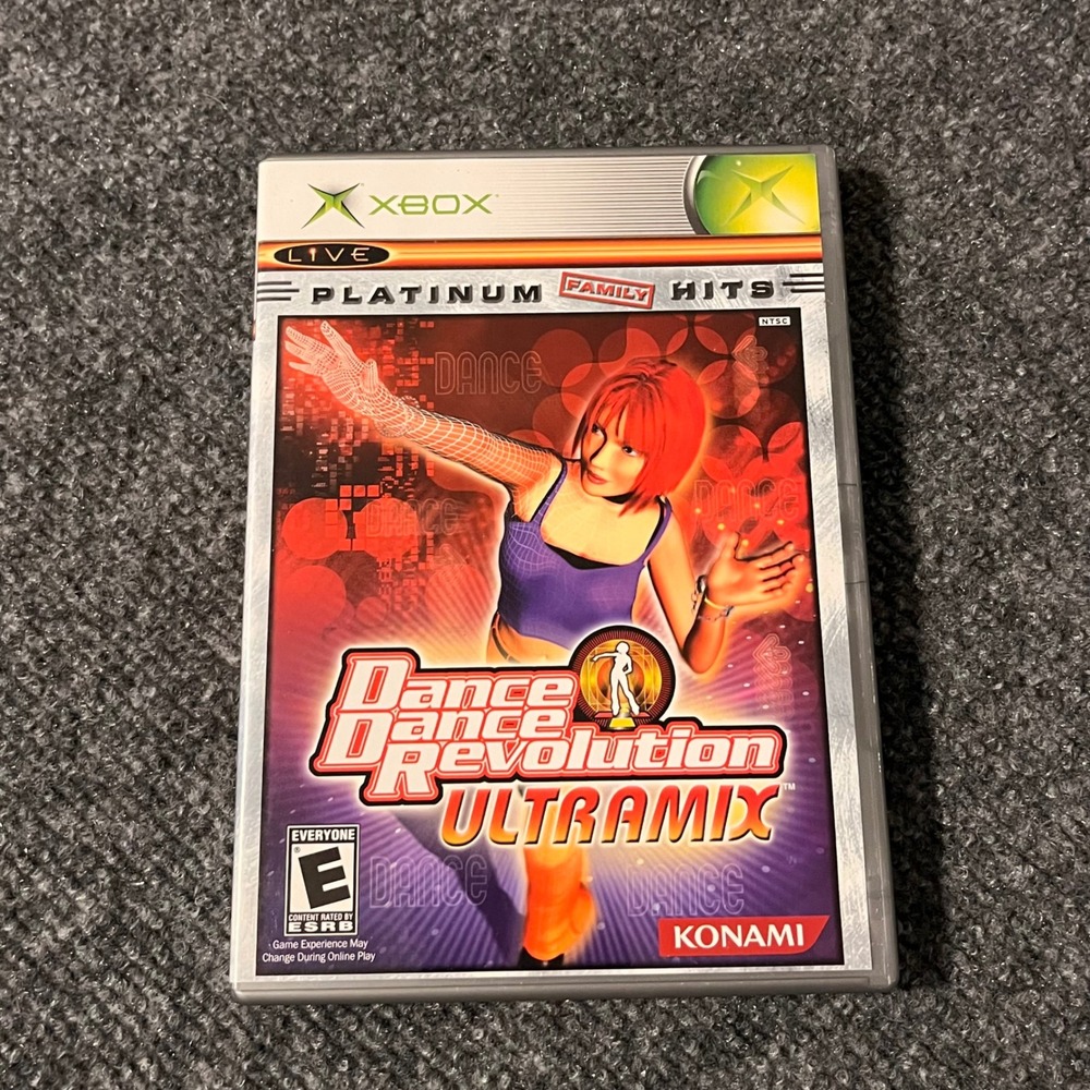 Dance Dance Revolution Ultramix Xbox Platinum Family Hits Konami CIB Complete